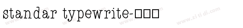 standar typewrite字体转换